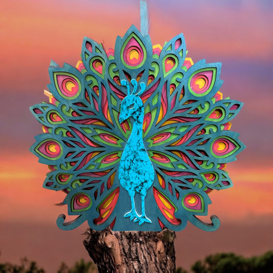 Peacock 20" Diameter